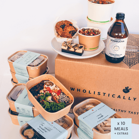 10-Meal | Plant-Based Vegan Pre-Made Meal Pack + Extras