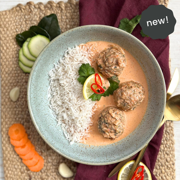 Thai Red Curry Chicken Meatballs