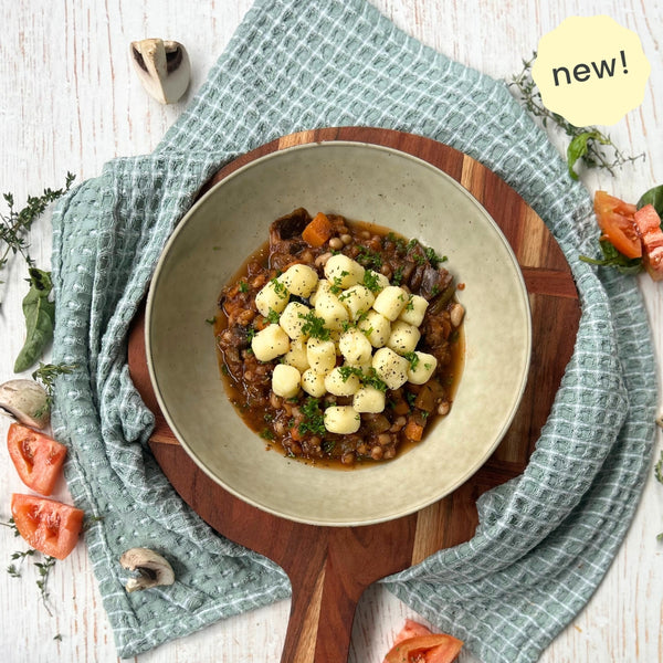 Eggplant Caponata with Gnocchi