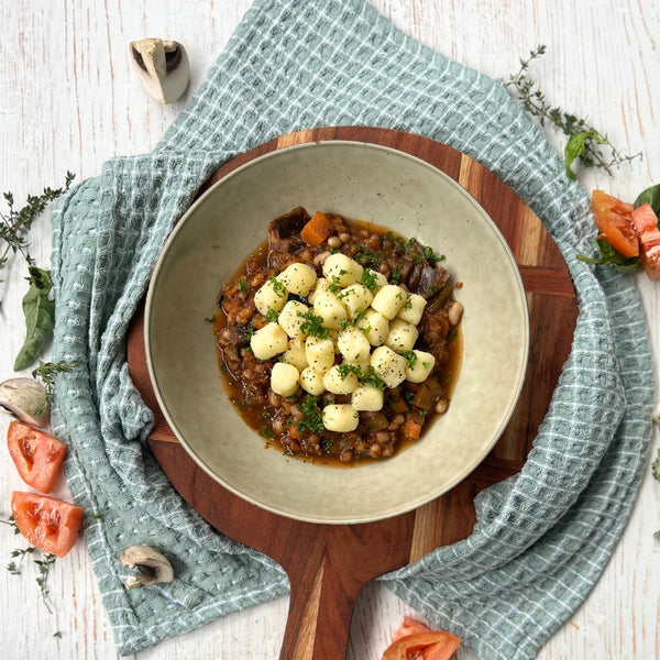 Eggplant Caponata with Gnocchi