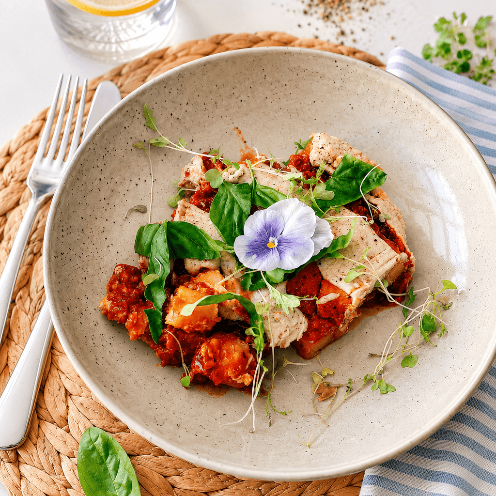 Baked Gnocchi with Chorizo and “Notzerella”