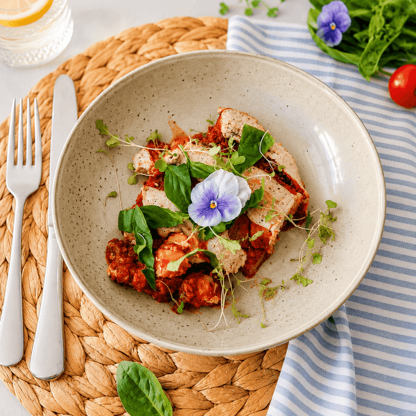 Baked Gnocchi with Chorizo and “Notzerella”