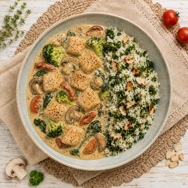 Tuscan Chicken with Rustic Veg