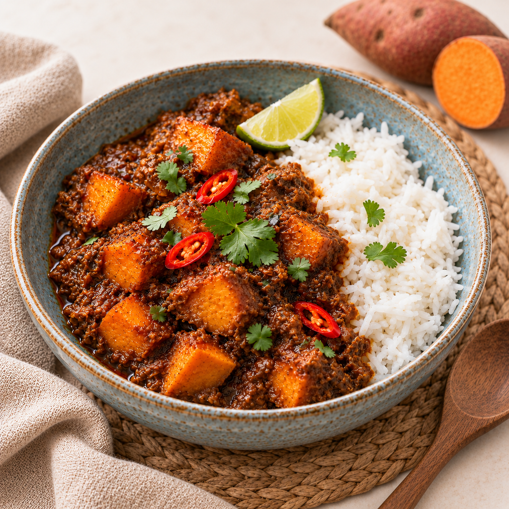 Revamped Sweet Potato Rendang