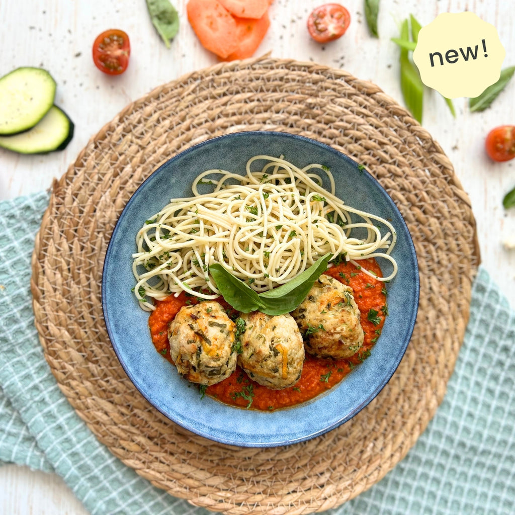 Chicken Meatballs With Spaghetti In Arabiatta Sauce
