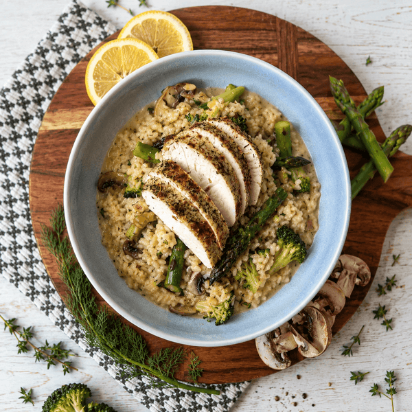 Creamy Chicken and Greens Risotto