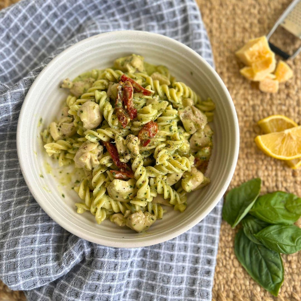 Creamy Chicken and Pesto Pasta