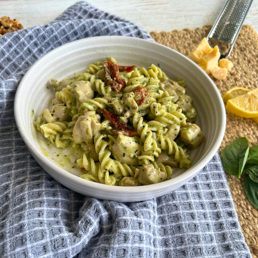 Creamy Chicken and Pesto Pasta
