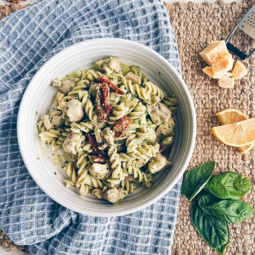 Creamy Chicken and Pesto Pasta
