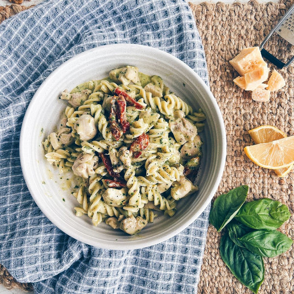 Creamy Chicken and Pesto Pasta