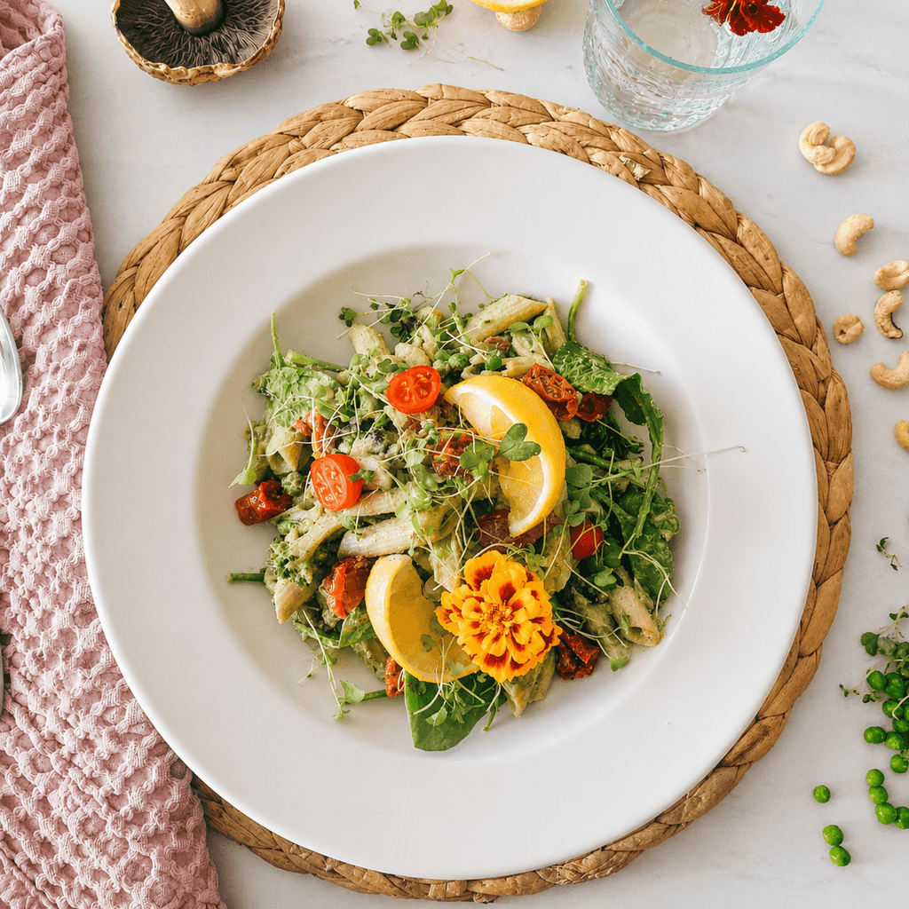 Creamy Lemony Basil Carbonara