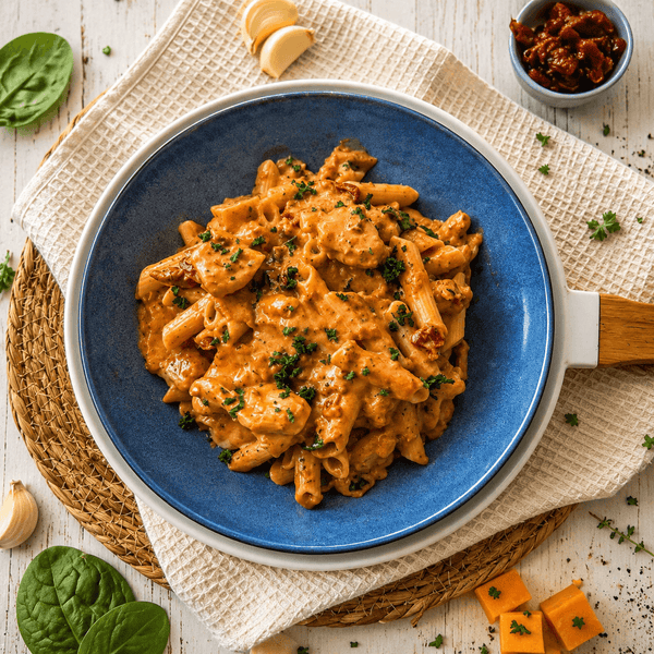 Creamy Pumpkin and Sundried Tomato Pasta