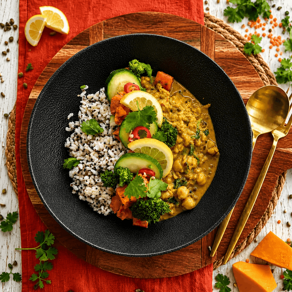 Fancy Dahl and Loaded Veg