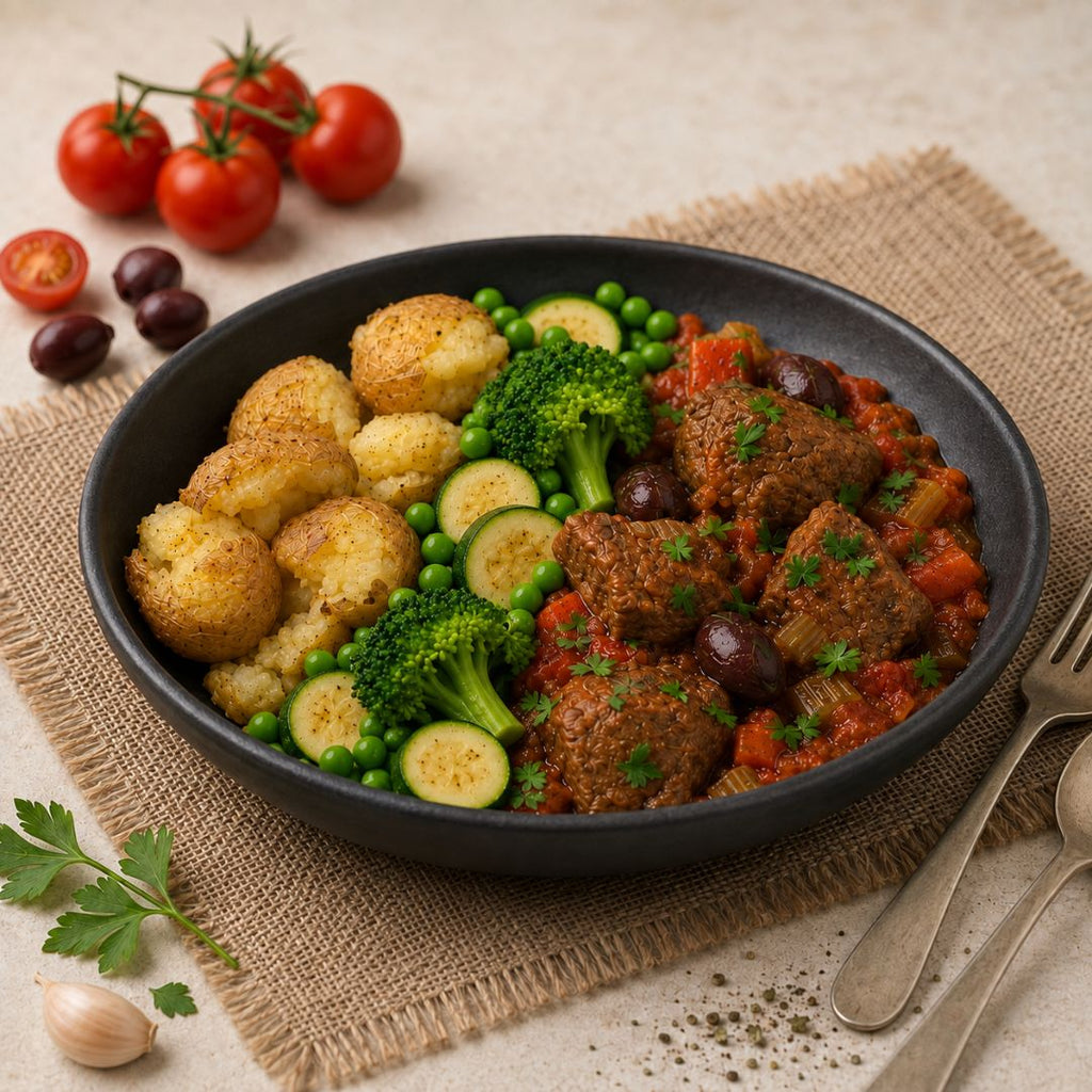 Italian Slow Cooked Beef with Olives and Basil