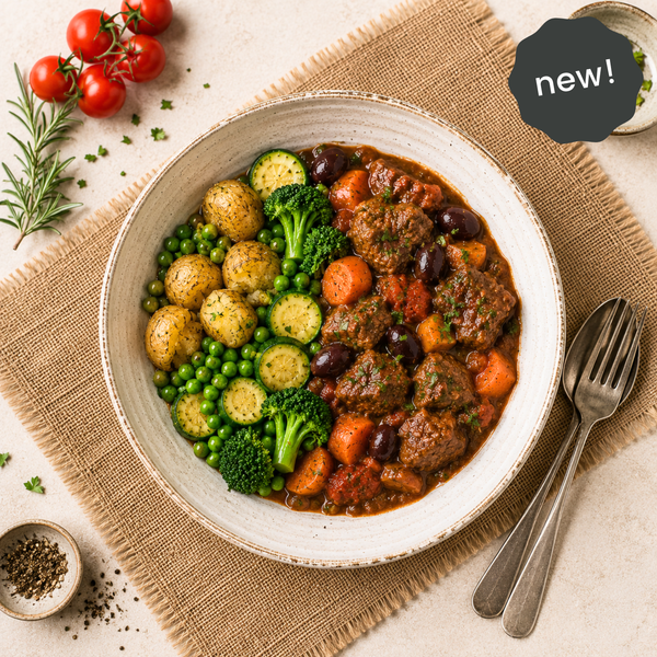 Italian Slow Cooked Beef with Olives and Basil