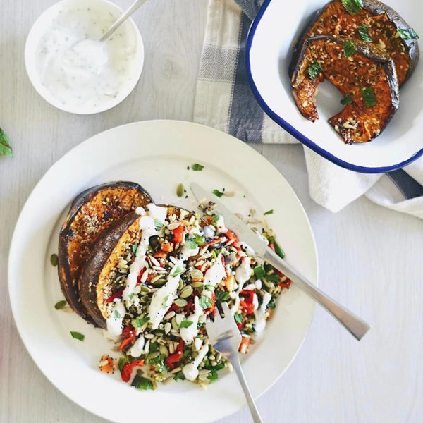 Maple Roast Pumpkin With Middle Eastern Rice