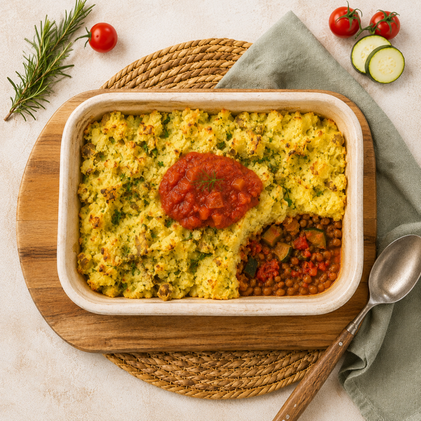 Meditteranean Vegetable  Potato Top Pie