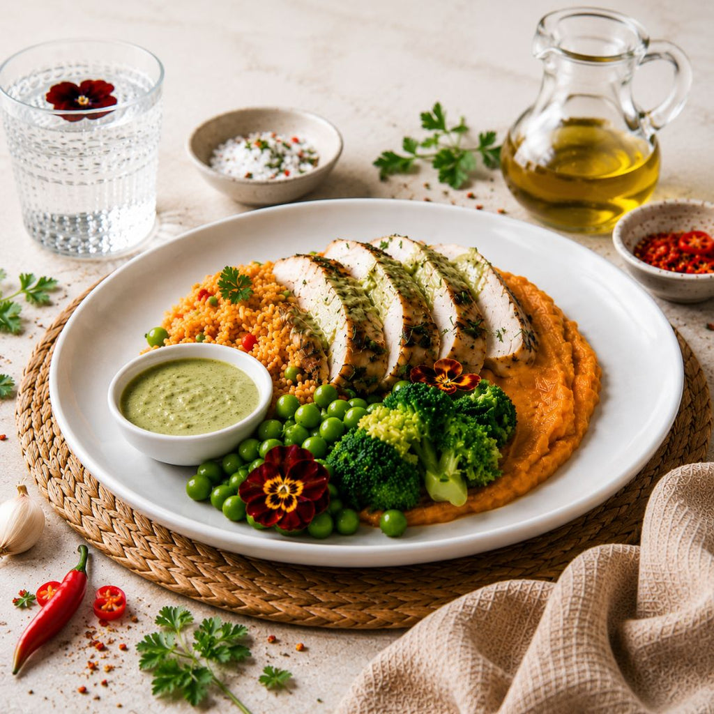 Portugese Chicken and Rice, Chimmichurr Mayo
