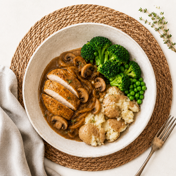 Roast Chicken, Gravy and Mash