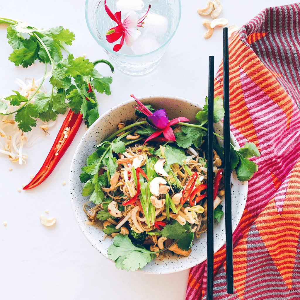 Singapore Noodles with Jackfruit 