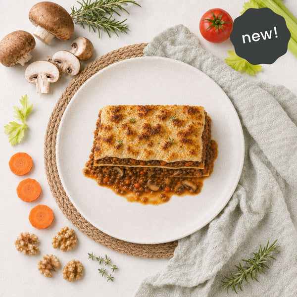 Smokey Mushroom, Lentil and Walnut Lasagne