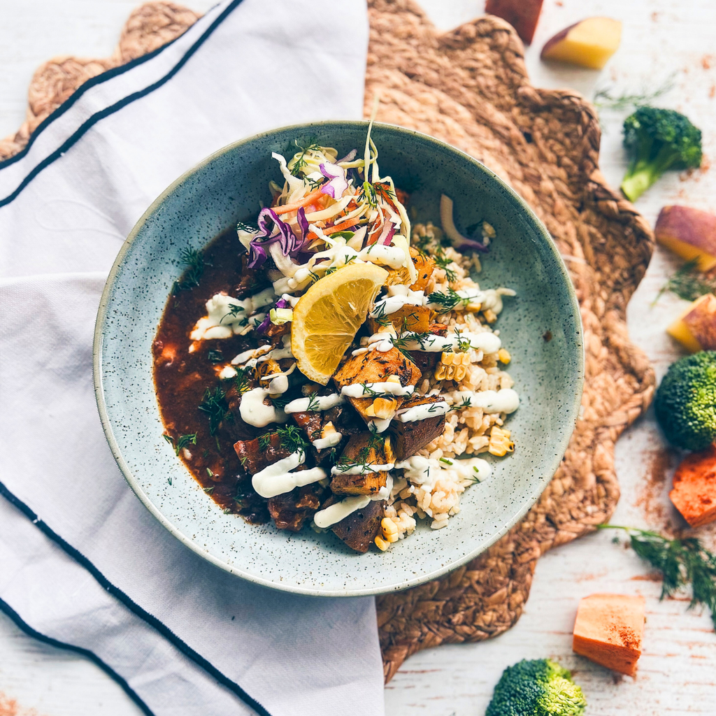Southern Style Brisket, Smokey Potatoes, Ranch Sauce