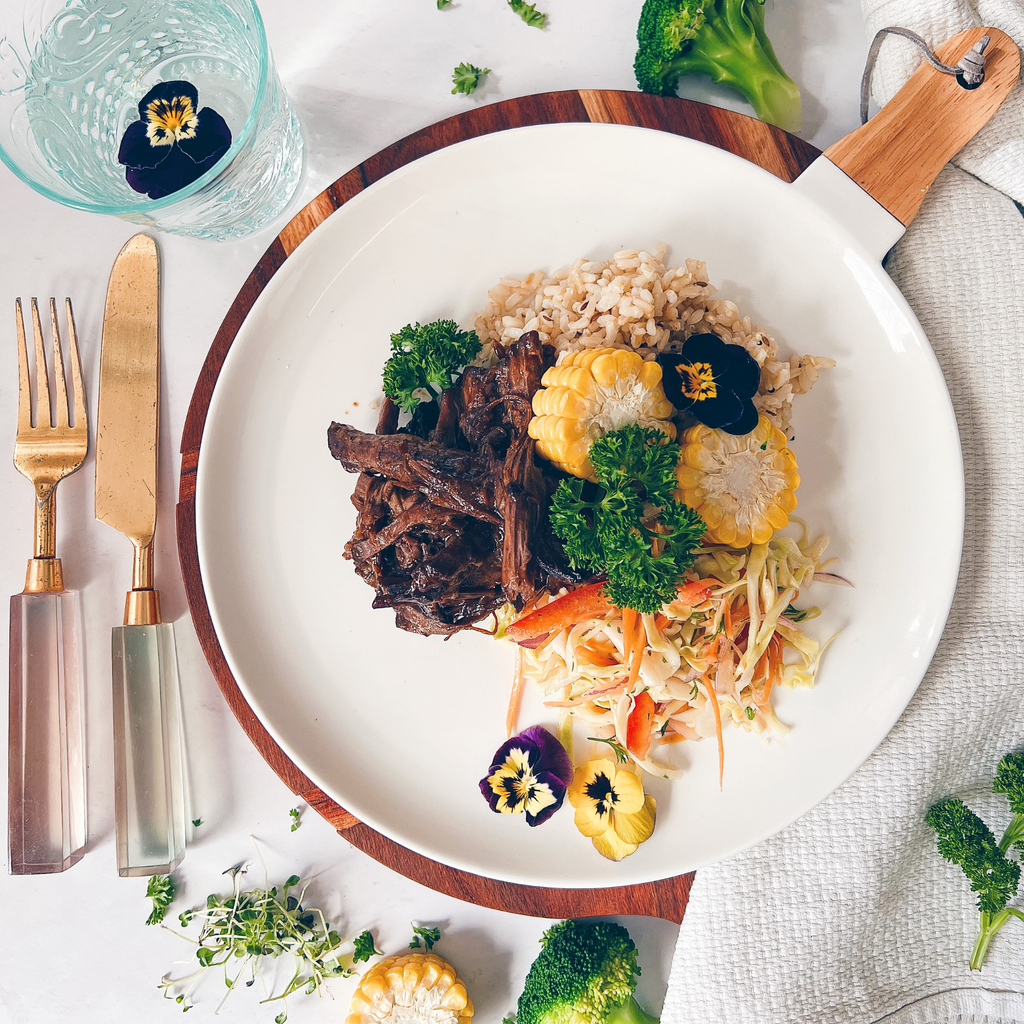 Southern Style Smokey Brisket, South west Slaw