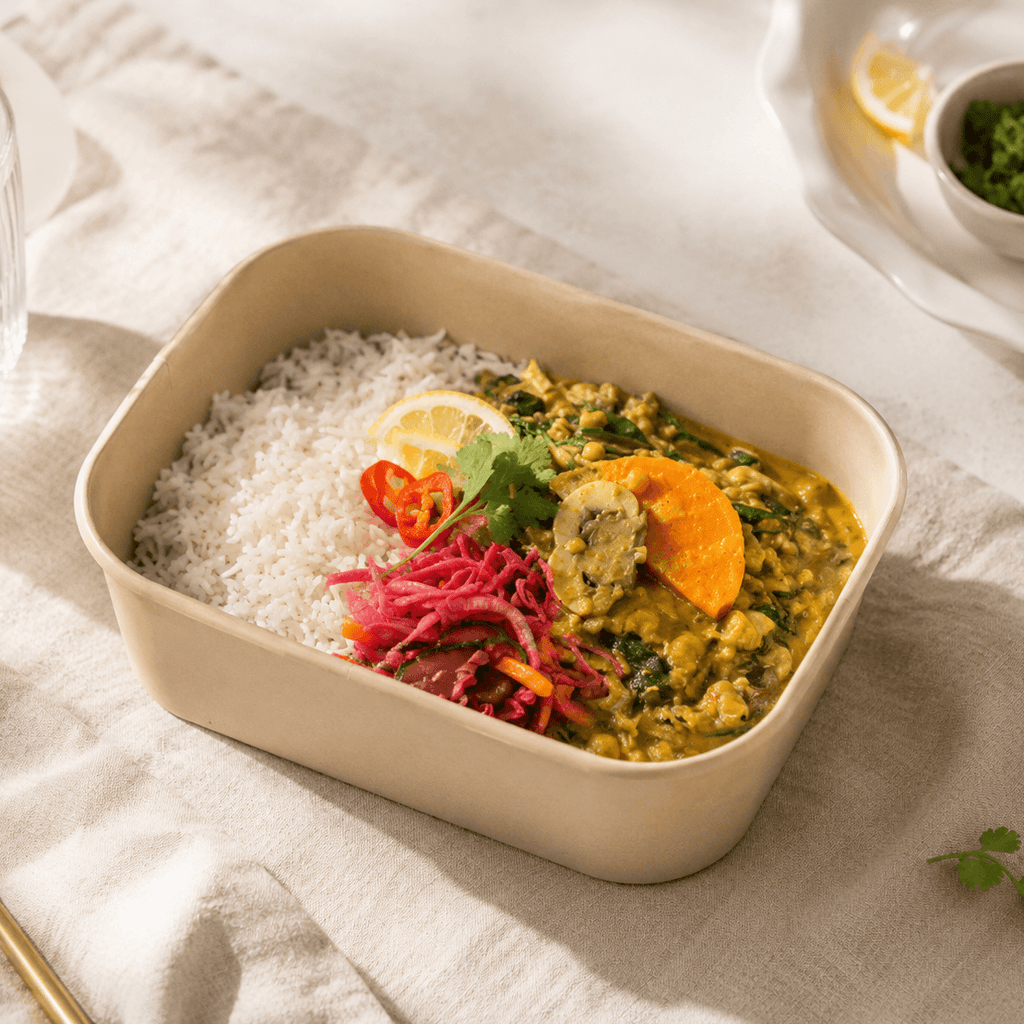 Spinach, Sweet Potato and Lentil Stew