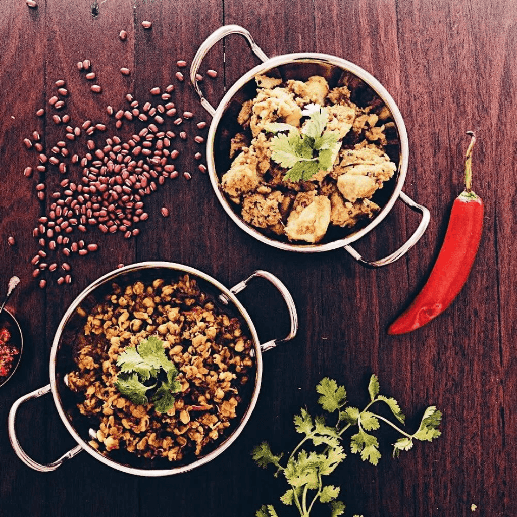 Sprouted Dahl, Bombay Potatoes