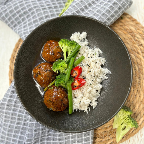 Sticky Thai Chicken Meatballs