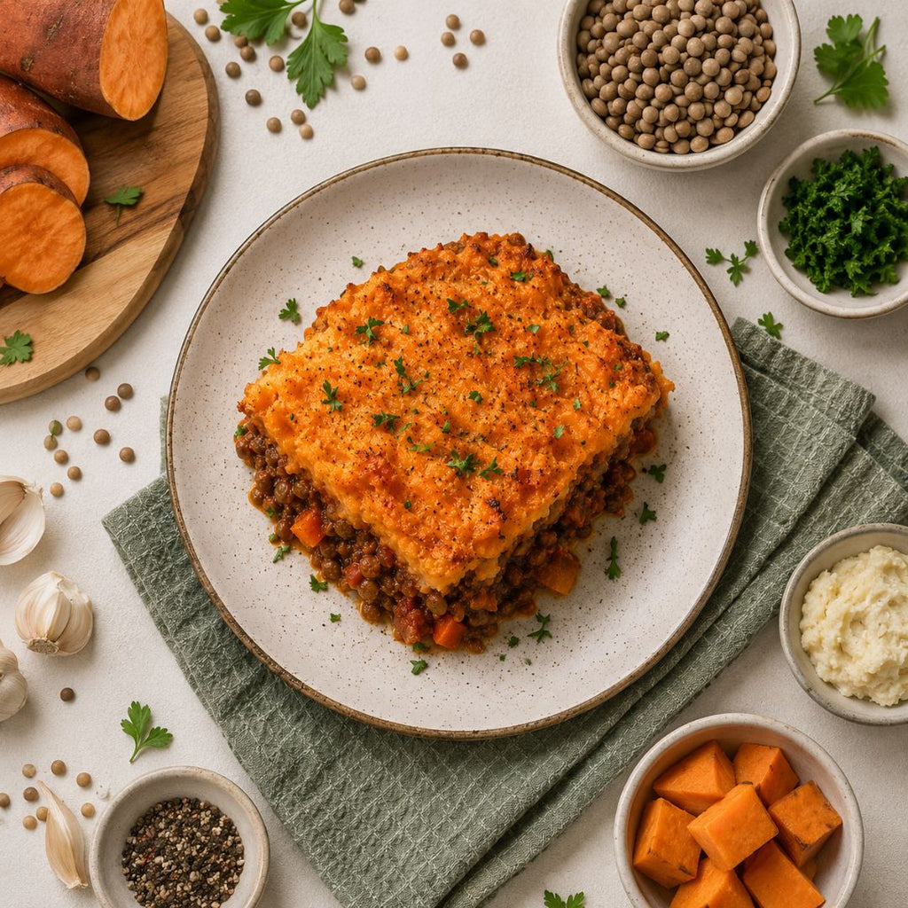 Sweet Potato and Lentil Cottage Pie