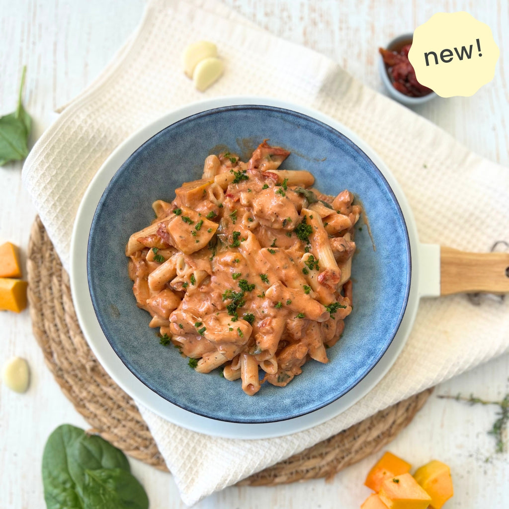 Creamy Chicken And S'Dried Tomato Pasta With Pumpkin