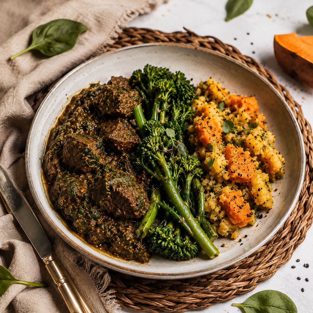 Beef Saag, Bombay Smash, Greens