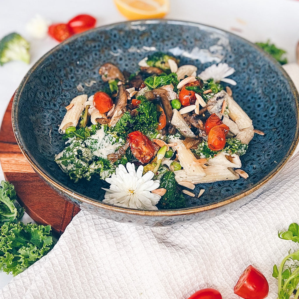 Garden Veg and Pistachio Pesto Pasta