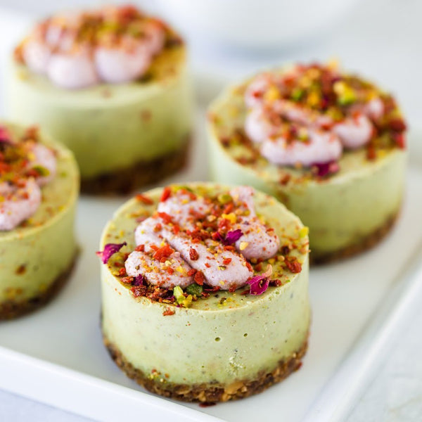 Pistachio and Rose Cheesecake