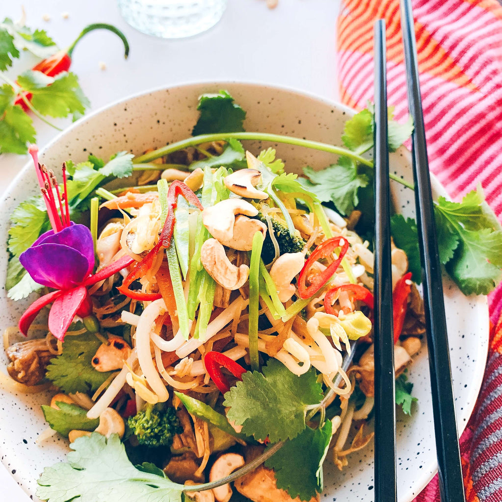 Singapore Noodles with Jackfruit 